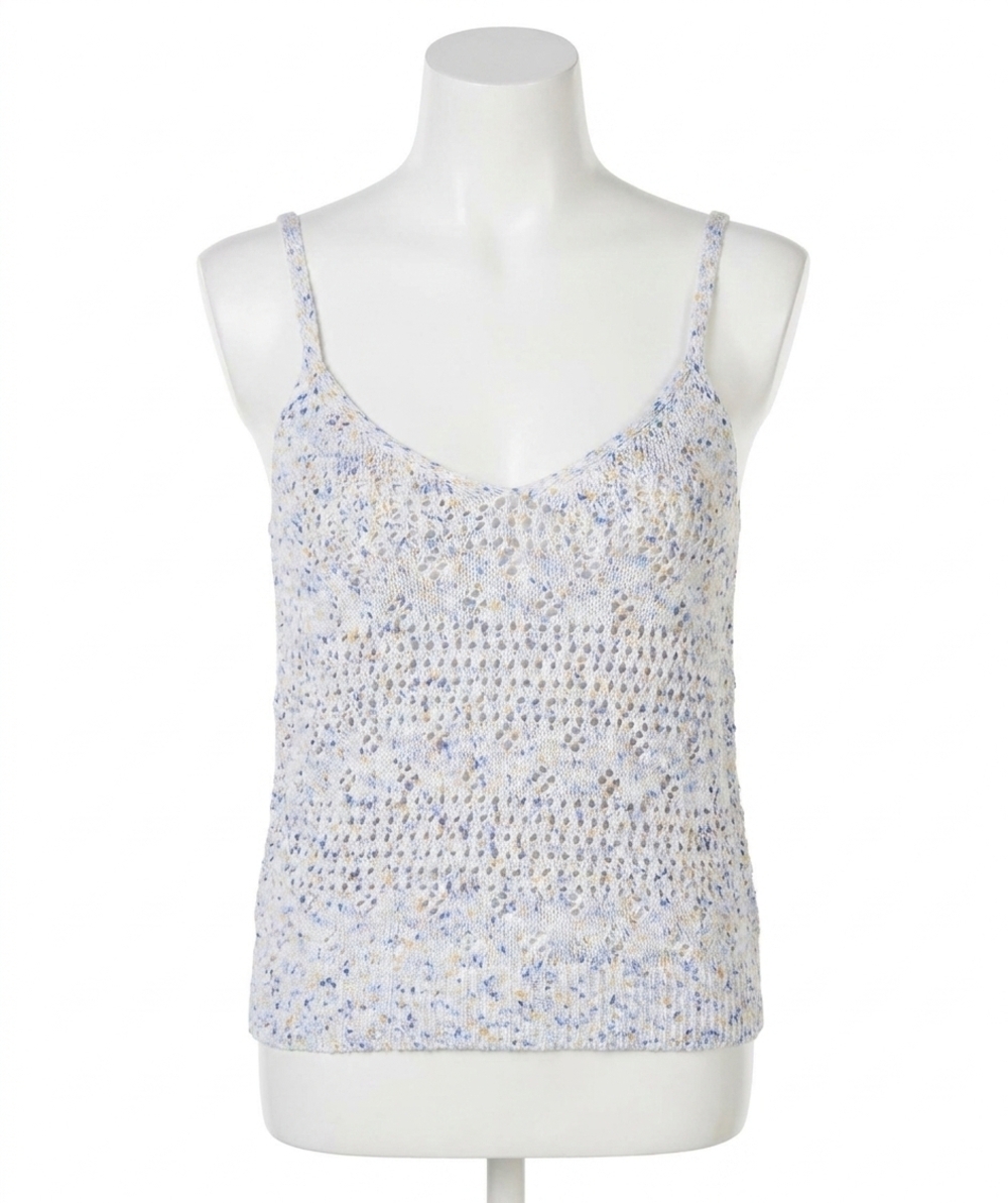 NEW ESQUALO cheri open knit camisole in multicolor